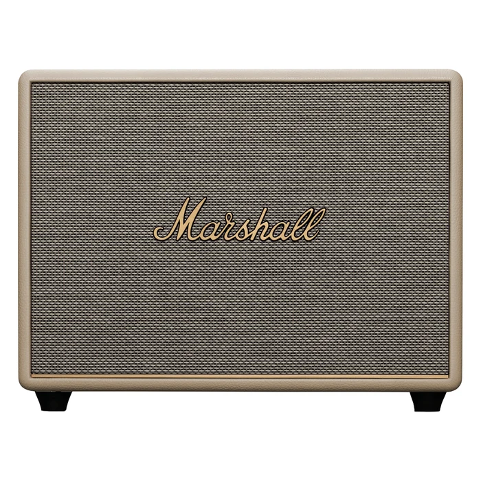 Marshall Woburn III Bluetooth home speaker in Cream, front view