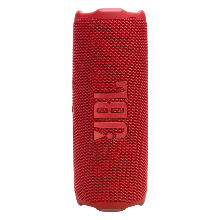 JBL Flip 7 portable Bluetooth speaker in Red, front view