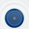 boAt Stone 135 portable Bluetooth speaker in Bold Blue, front view of the speaker grille