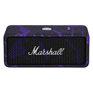 Marshall Emberton III Hendrix Edition portable Bluetooth speaker in Purple and Black, front view