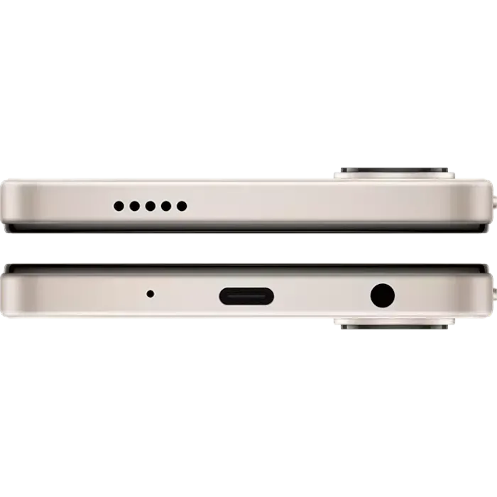 vivo Y21 5G in Straw Gold, top and bottom edges with the USB Type-C port