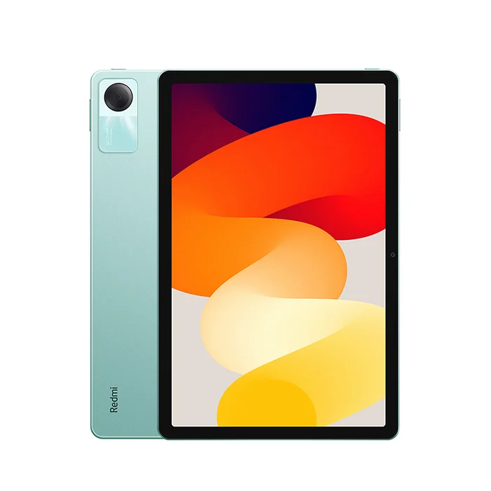 Redmi Pad SE 11-inch in Mint Green, front and back views