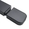 JBL Bar 800MK2 soundbar with detachable surround speakers and wireless subwoofer in Black, close-up of a surround speaker detaching from the bar