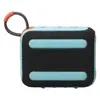 JBL Go 4 portable Bluetooth speaker in Black and Orange, back view