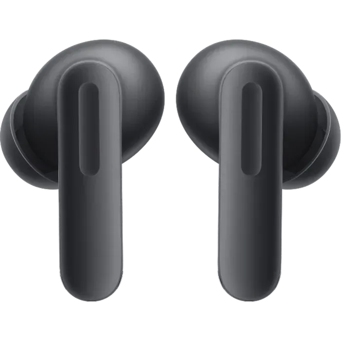 OnePlus Buds 4 true wireless noise cancelling earbuds in Storm Gray, pair of earbuds, rear view