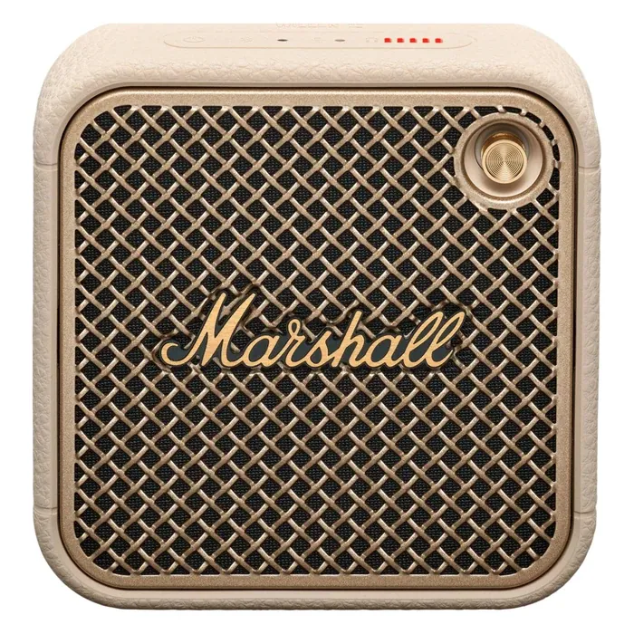 Marshall Willen II portable Bluetooth speaker in Cream, front view