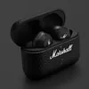 Marshall Motif II A.N.C. true wireless noise cancelling earbuds in Black, earbuds in the open charging case