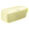 Bose SoundLink Plus portable Bluetooth speaker in Citrus Yellow, angled view from the left