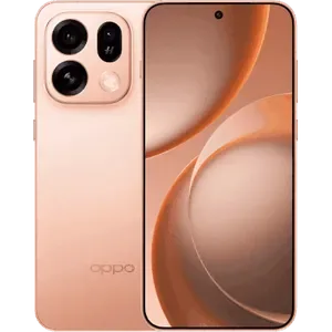 OPPO Find X9s 5G in Sunset Orange, back and front views