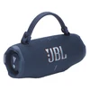JBL Charge 6 portable Bluetooth speaker in Blue, with the removable handle strap