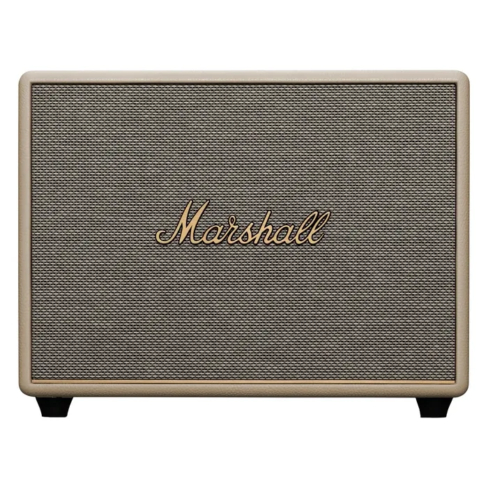 Marshall Woburn III Bluetooth home speaker in Cream, front view