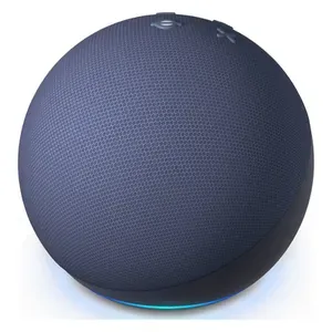 Amazon Echo Dot 5th Gen smart speaker in Blue, angled front view