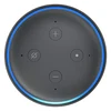 Amazon Echo Dot 3rd Gen smart speaker in Black, top view with buttons