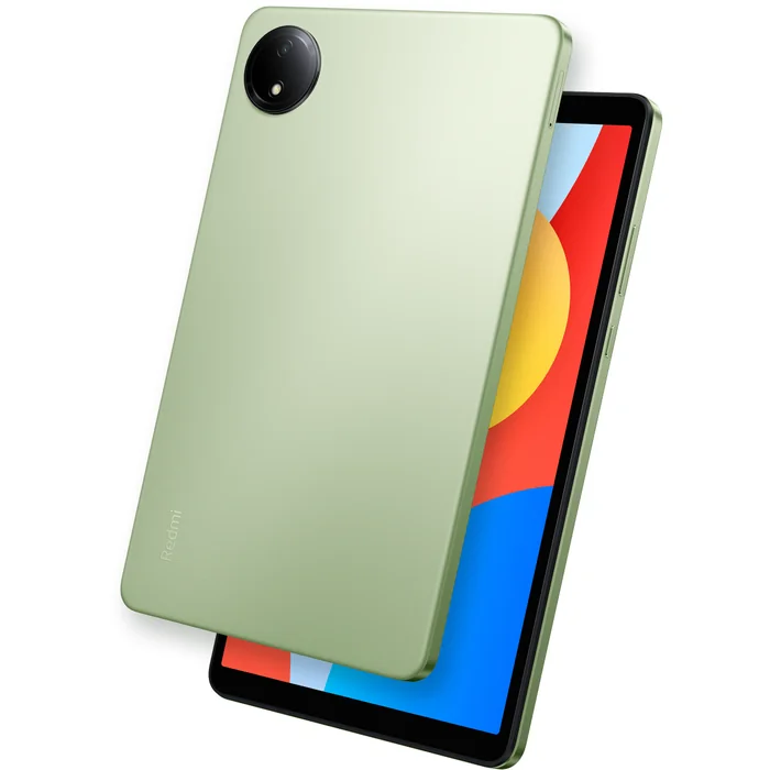 Redmi Pad SE 4G 8.7-inch in Forest Green, back and front upright