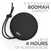 boAt Stone 193 portable Bluetooth speaker in Black, angled view, rated up to 4 hours of playback