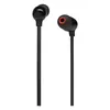 JBL Tune 175BT wireless in-ear neckband in Black, earbuds with ear tips, front and side view