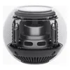 Apple HomePod mini smart speaker in White, cutaway showing the full-range driver and passive radiators