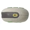 JBL Clip 5 portable Bluetooth speaker in Sand, bottom with USB-C port