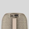 boAt Stone Nyx portable Bluetooth speaker in Desert Beige, back panel with the USB port, microSD slot and Type-C charging port