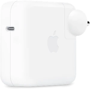 Apple 70W USB-C Power Adapter, side view with the USB-C port