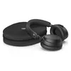 Sennheiser Accentum Plus Wireless noise cancelling headphones in Black, folded flat with the carry case