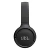 JBL Tune 520BT wireless on-ear headphones in Black, left ear cup side view