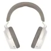 Sennheiser Momentum 4 Wireless noise cancelling headphones in White, front view with the headband