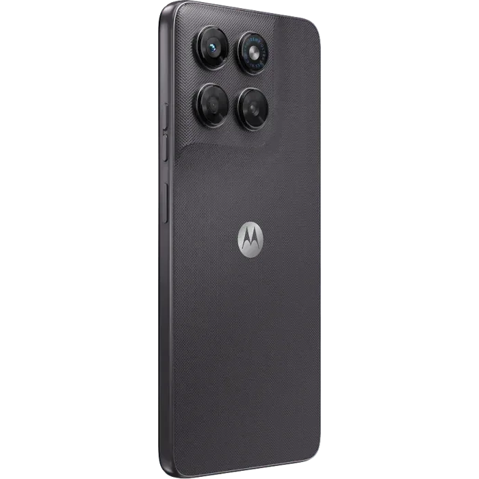 Motorola Moto G77 Power in Pantone Impenetrable, angled back view showing the camera module