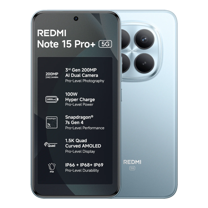 Redmi Note 15 Pro+ 5G, 8/256GB, Mirage Blue