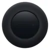 Apple HomePod (2nd Generation) smart speaker in Midnight, top view of the backlit touch surface