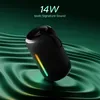 boAt Stone 358 Pro portable Bluetooth speaker in Raging Black, standing upright with its carry strap, 14W sound