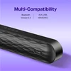 boAt Aavante Lyric 2.1 channel soundbar in Premium Black, angled close-up of the soundbar and its top buttons