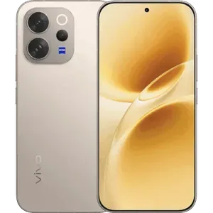 Vivo V70 Elite 5G in Sand Beige, back and front views