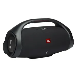 JBL Boombox 2 portable Bluetooth speaker in Black, angled front view