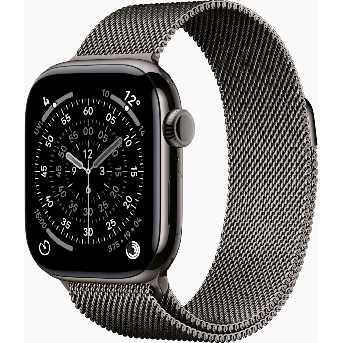 Watch Series 11 GPS + Cellular 46mm Slate Titanium Case with Slate Milanese Loop - M/L
