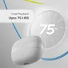 boAt Airdopes Kick true wireless earbuds in Ivory White, charging case, up to 75 hours total playback