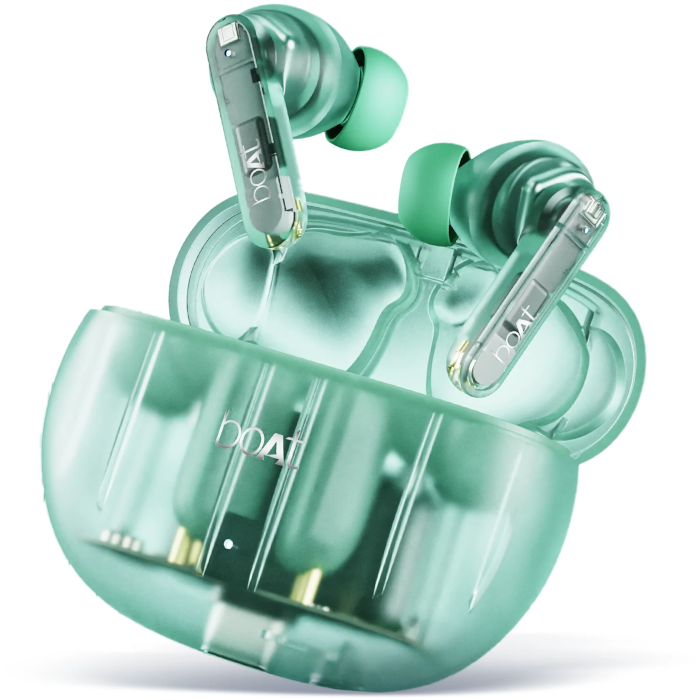 boAt Airdopes 191 ANC Pellucid Green