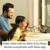 Amazon Echo Show 8 2nd Gen smart display in Black, video call at a study table