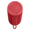 JBL Grip portable Bluetooth speaker in Red, underside view with rope loop