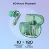 boAt Airdopes 191 ANC true wireless earbuds in Pellucid Green, earbuds and case, up to 60 hours playback and ASAP Charge
