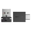 Sennheiser BTD 600 USB Bluetooth audio dongle in Black, side view of the dongle and adapter
