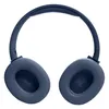 JBL Tune 720BT wireless over-ear headphones in Blue, inside view of both ear cushions