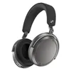 Sennheiser Momentum 4 Wireless noise cancelling headphones in Graphite, angled front view
