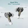 boAt Airdopes 141 ANC true wireless earbuds in White, cutaway of both earbuds, four microphones with ENx
