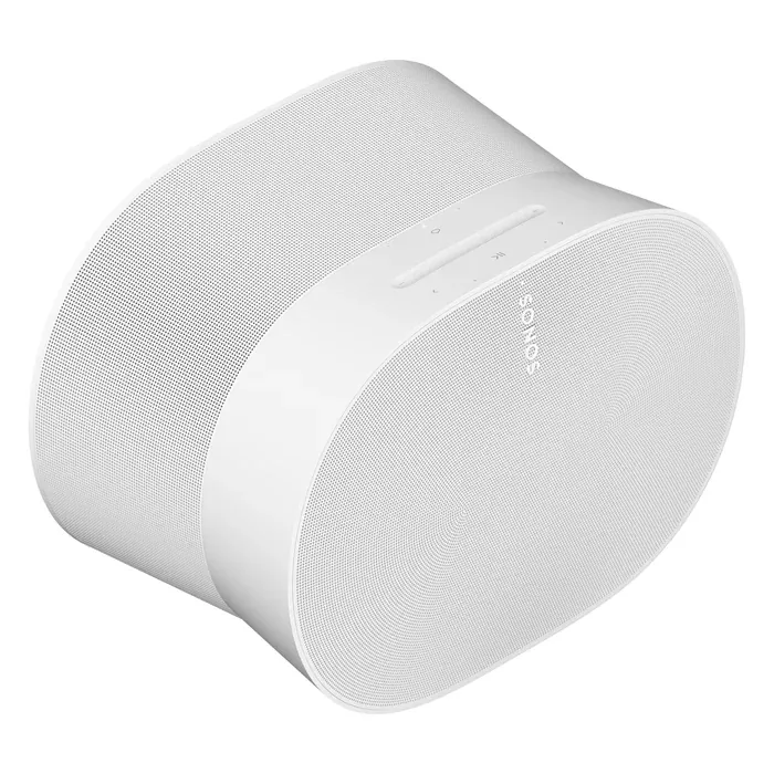 Sonos Era 300 Dolby Atmos speaker in White, angled front view