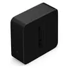 Sonos Sub 4 wireless subwoofer in Black, angled front view