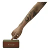 Marshall Emberton III portable Bluetooth speaker in Lunar Red, pressing the control knob