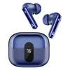boAt Airdopes Plus 318 true wireless earbuds in Starry Blue, earbuds and charging case with digital battery display