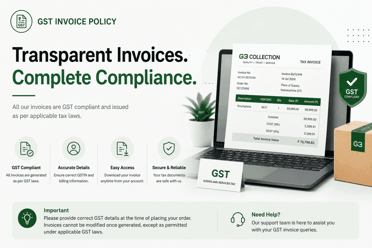 GST invoice policy