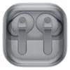 Samsung Galaxy Buds 4 Pro noise cancelling earbuds in White, closed charging case seen through the translucent lid